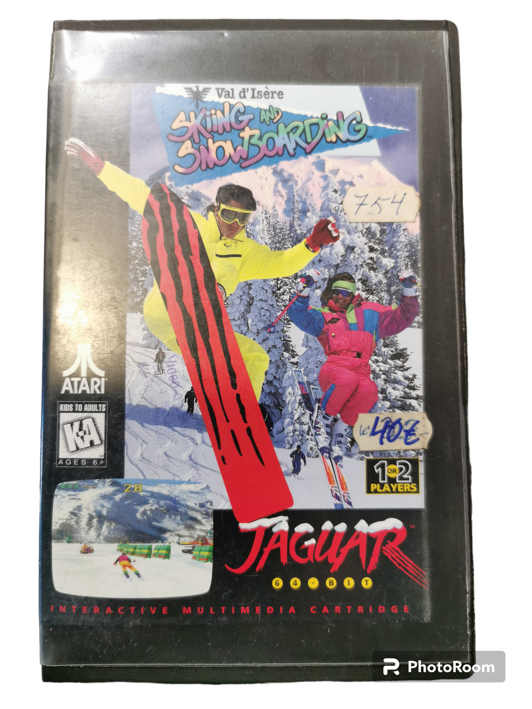 Atari Jaguar skiing and snowboardin peli